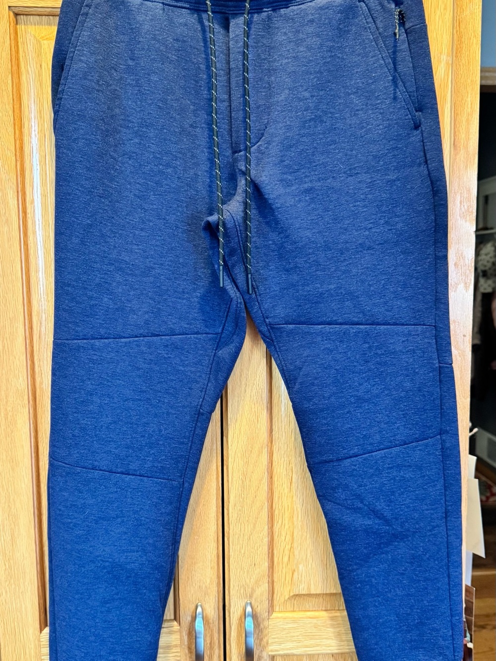 Mens American Eagle Heathered Blue Jogger Sweatpants Joggers
